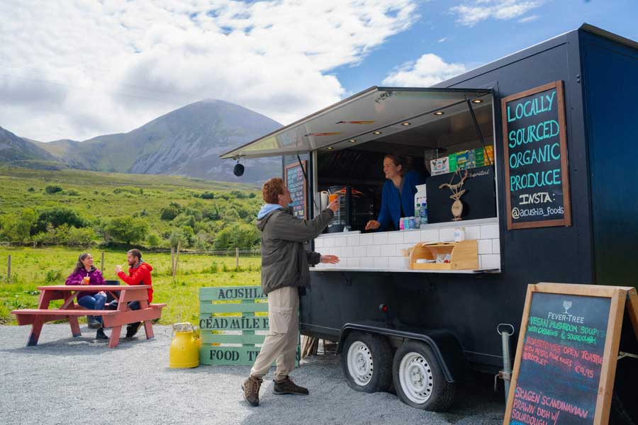 Acushla Food Trailer, Croagh Patrick,Co Mayo westkust van Ierland