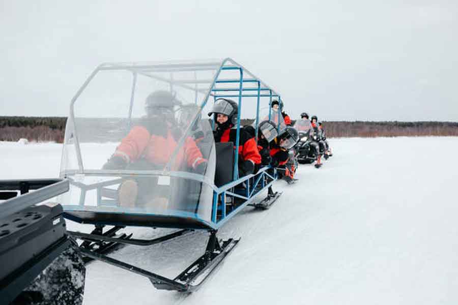 Sneeuwscooterslee avontuur Saariselka