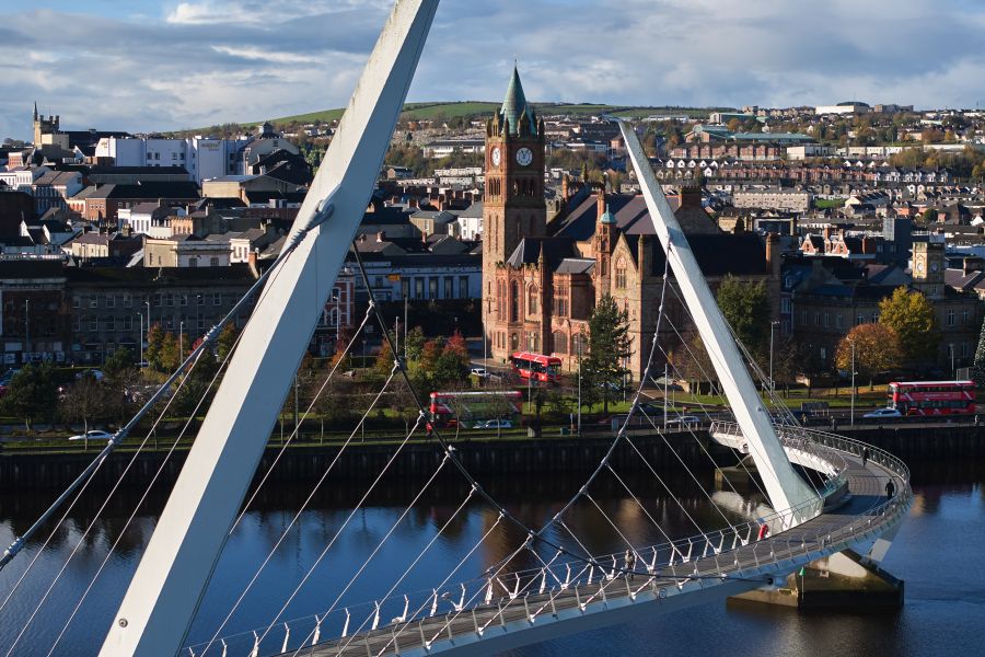 Derry The Guild Hall & Peace Bridge