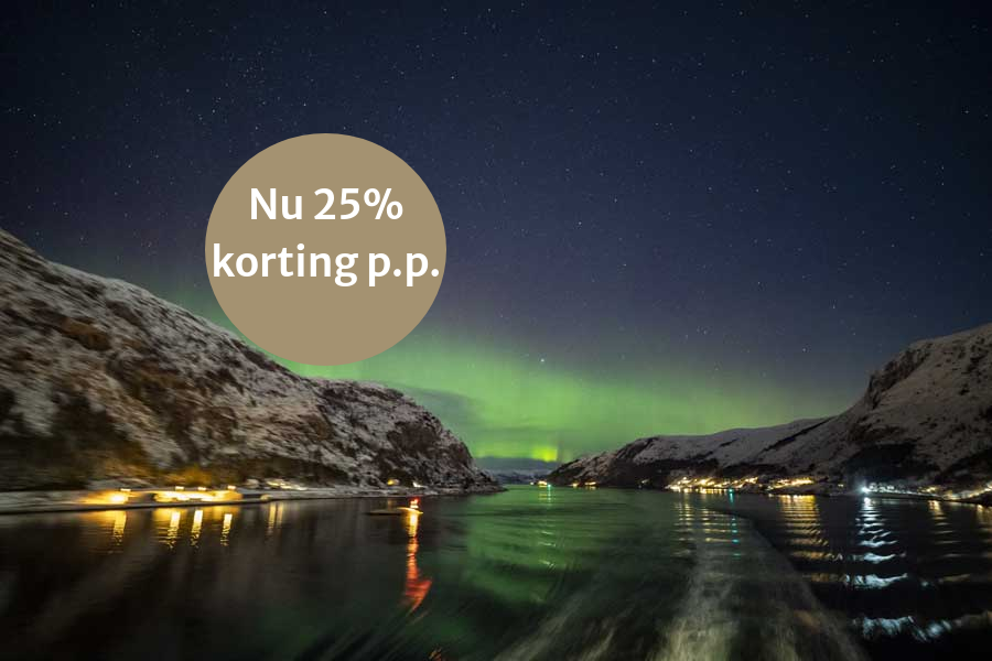 2024/25 12-Daagse Hurtigruten Noorderlicht reis Bergen - Kirkenes - Bergen