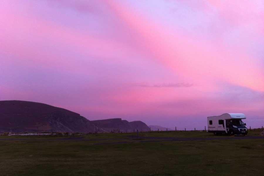 Fraaie lucht campers vanaf Ireland West Airport Knock