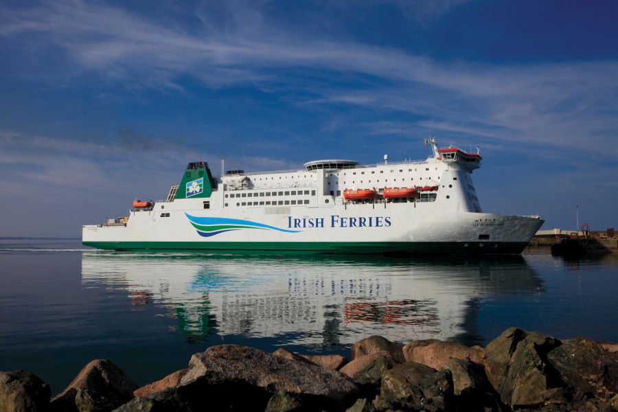 Irish Ferries ferry Calais-Dover & over de Ierse Zee