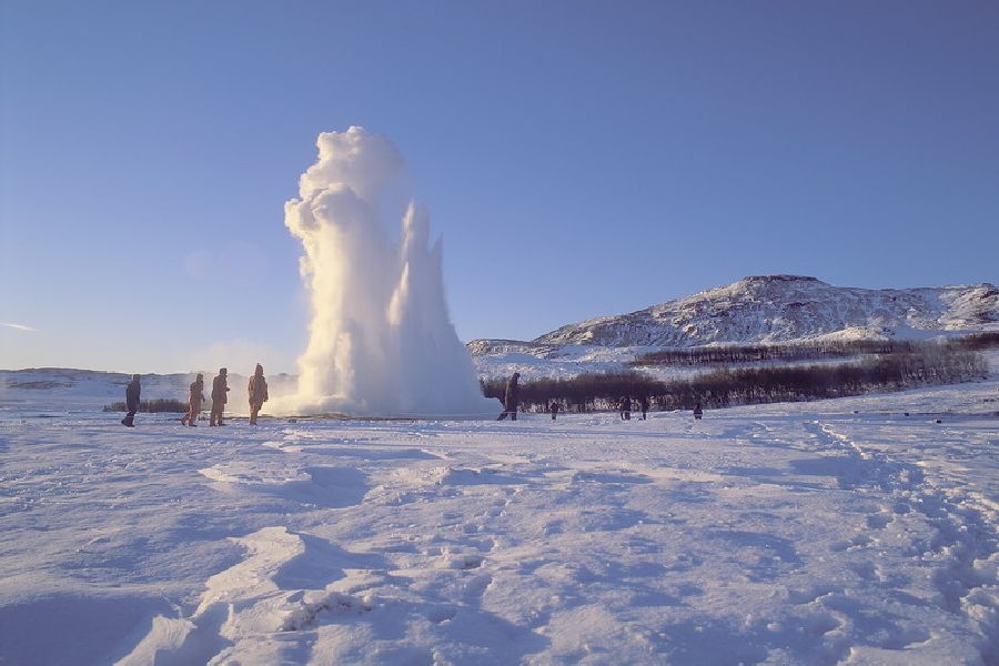 Gullfoss winter IJsland