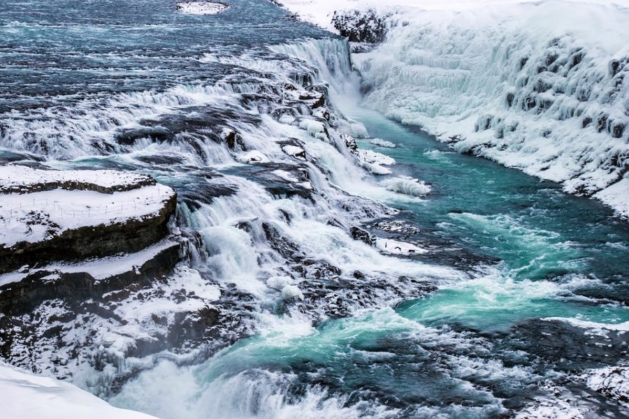 Gullfoss winter IJsland