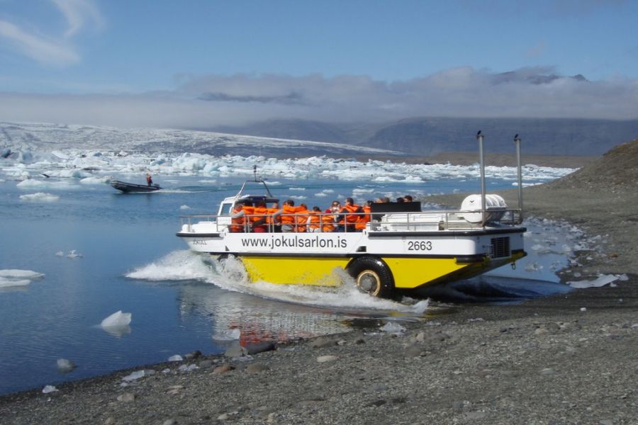 Jokulsarlon ijsbergenmeer boottocht IJsland