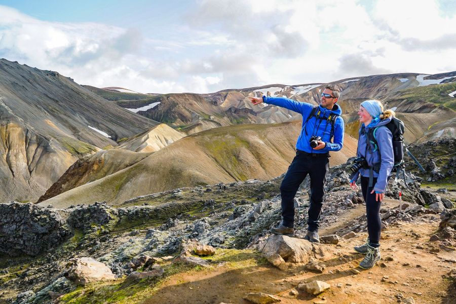 Laugavegur wandeltrektocht met gids hooglanden IJsland