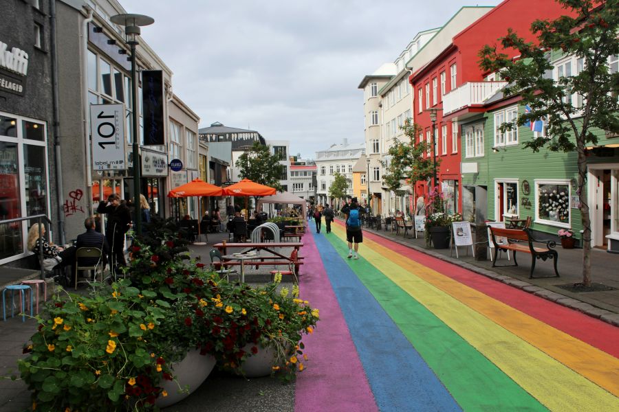 Rainbow Street Reykjavik IJsland