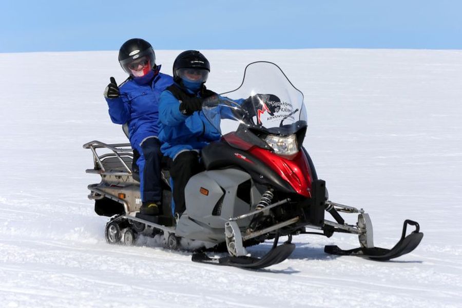 Solheimajokull sneeuwscooter tocht IJsland