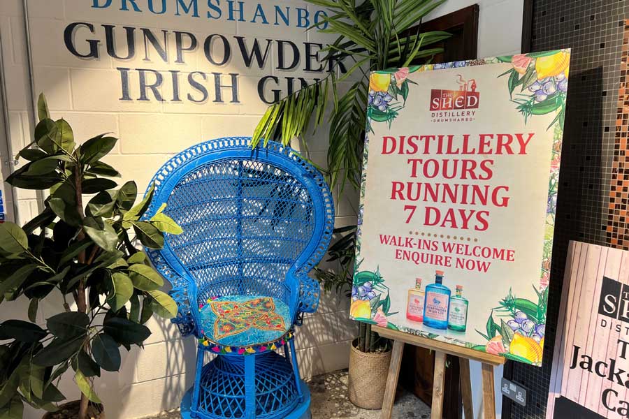 The Shed distilleerderij van Gunpowder Gin in Drumshanbo co. Leitrim